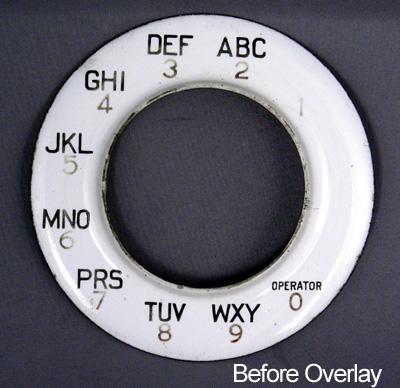 Western Electric 132e Overlay for No 2 Dials - Notchless