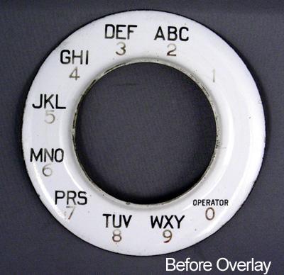 Western Electric 132e Overlay  for No 2 Dials - Notchless