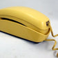 Yellow Trimline Rotary Dial Desk Phone