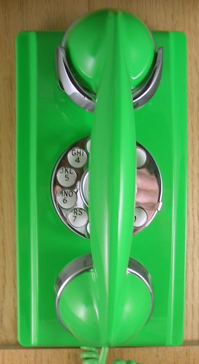 Western Electric 354 - Lime Green - Chrome Trim