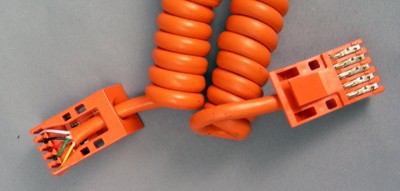 Cord - Handset -Trimline - Orange