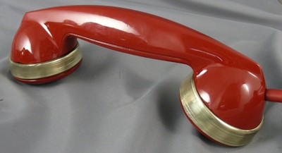 Western Electric 354 - Red - Brass Trim