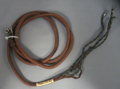 Cord - Handset - Original - Cloth Covered - Brown - 3 Con (Kellogg)