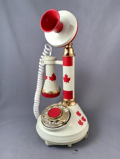 The Canadian Flag Candlestick Phone