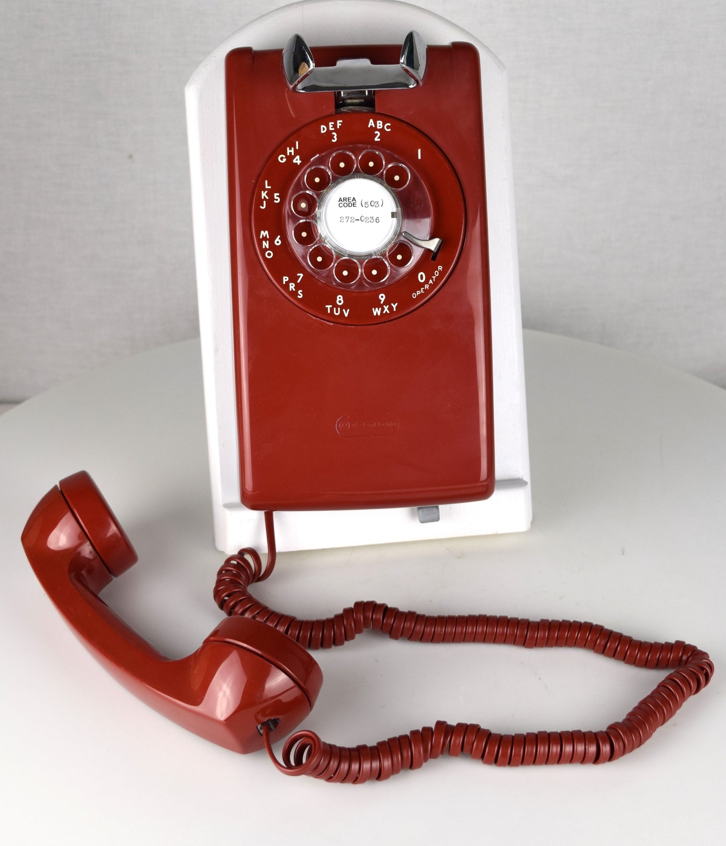Red 554 Wall Telephone - Fully Restored and Functional