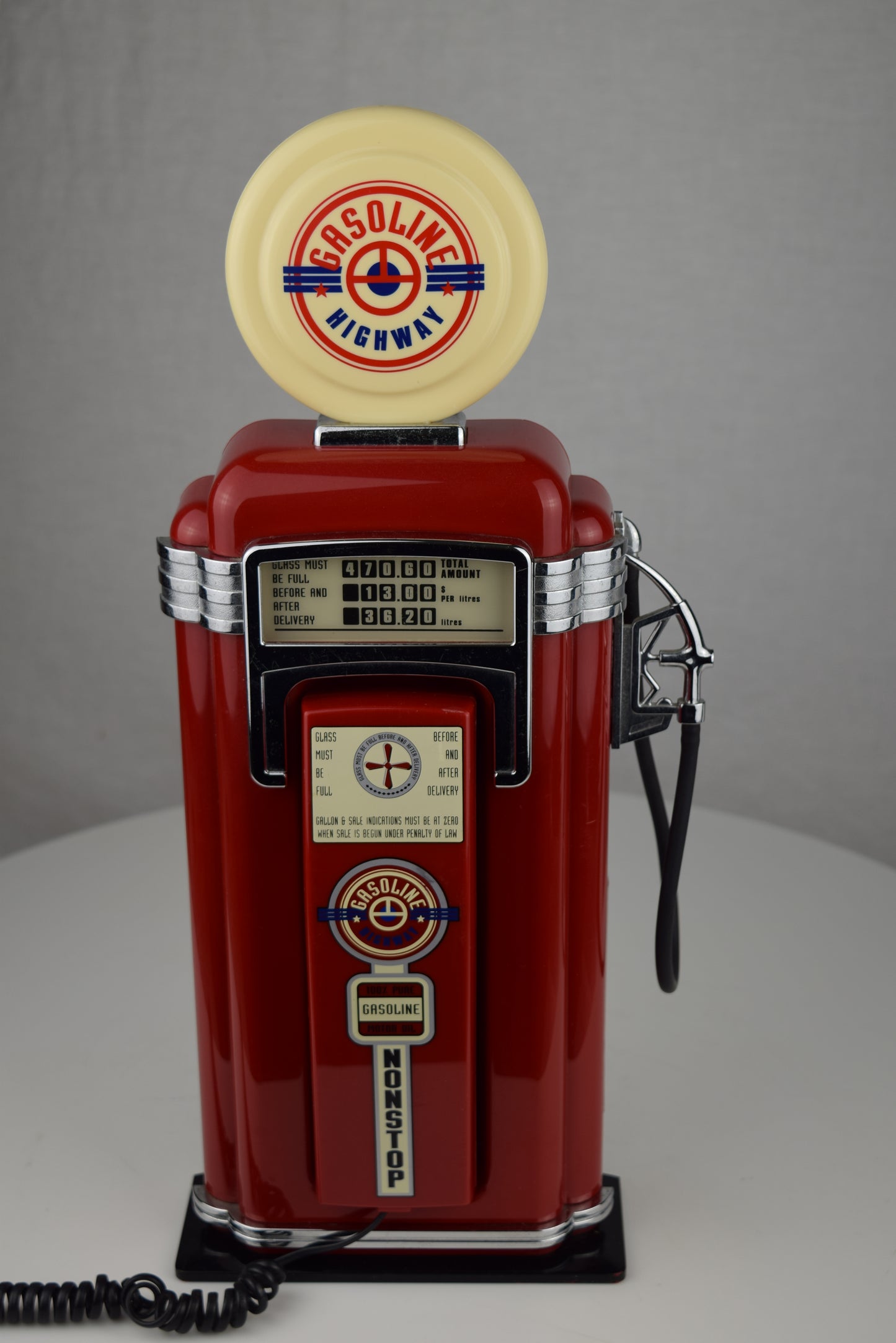 Vintage Gas Pump Novelty Phone
