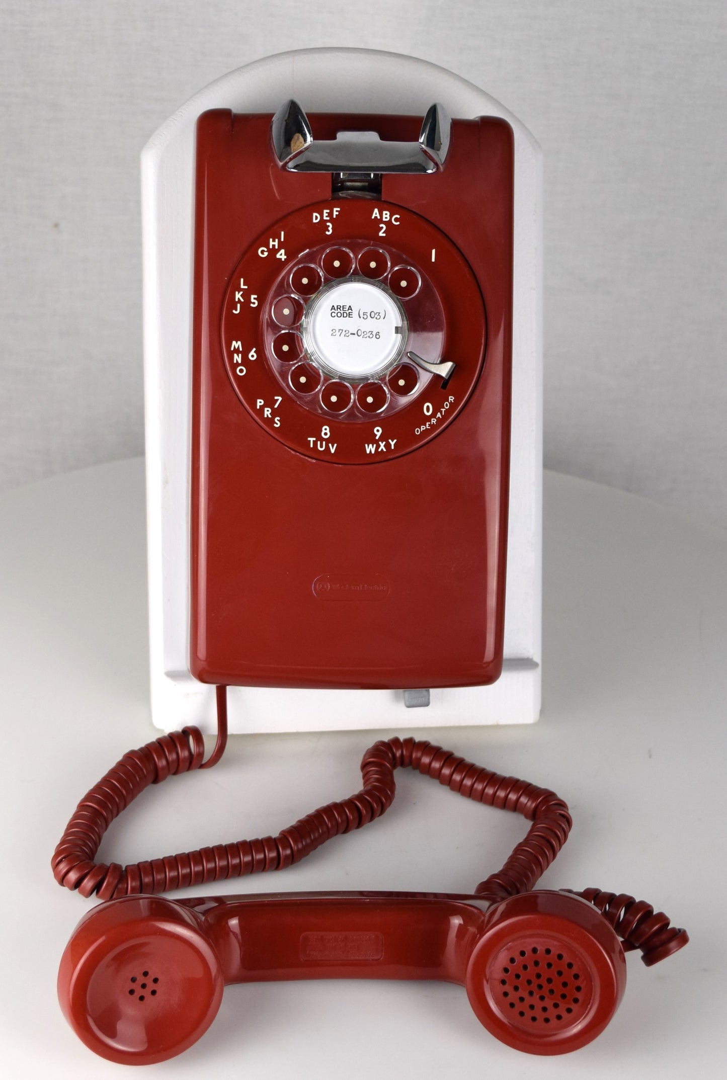 Red 554 Wall Telephone - Fully Restored and Functional