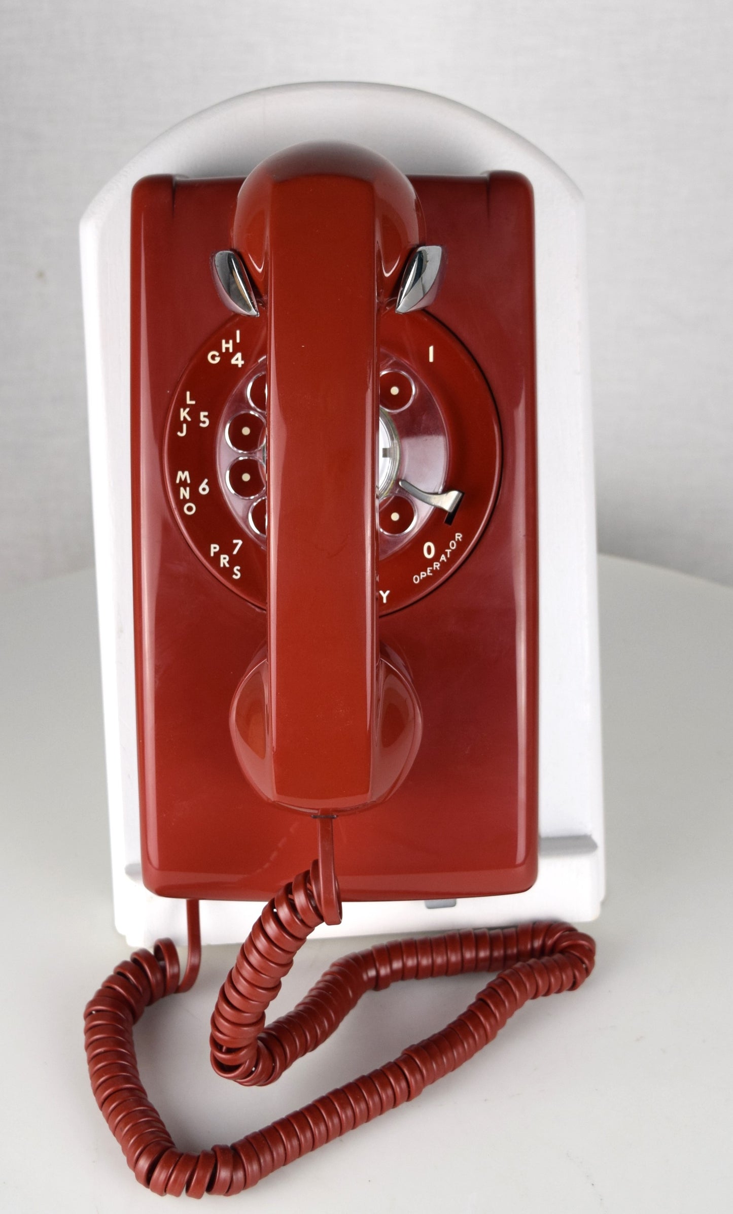 Red 554 Wall Telephone - Fully Restored and Functional