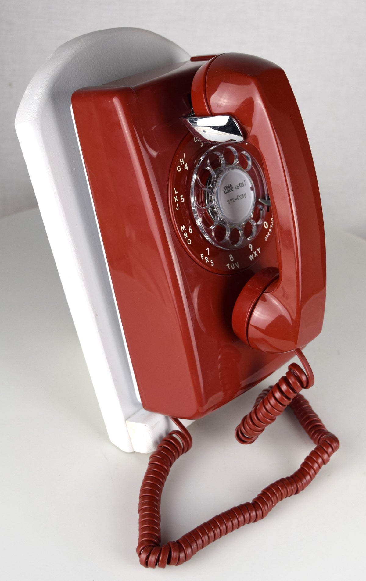 Red 554 Wall Telephone - Fully Restored and Functional