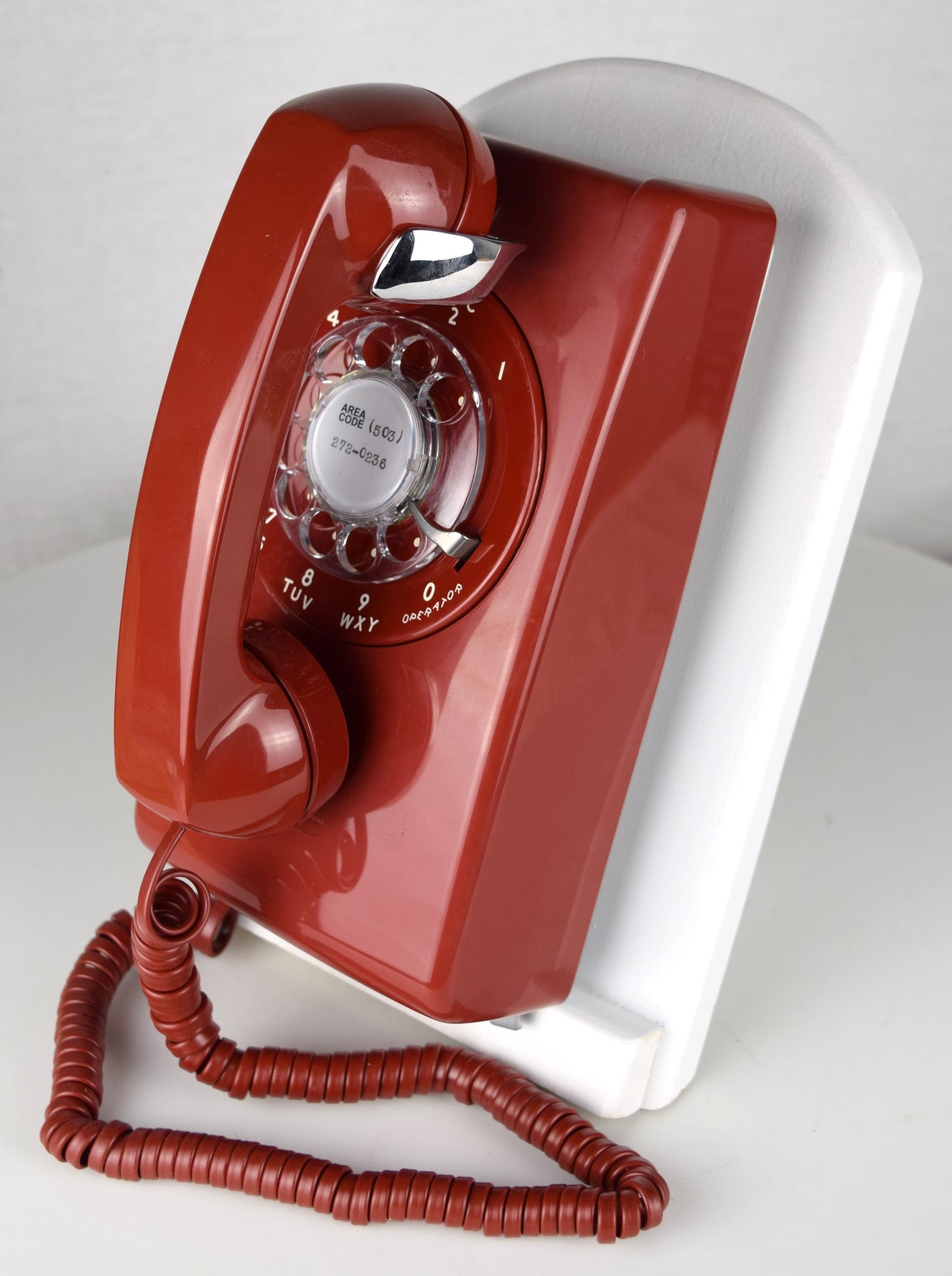 Red 554 Wall Telephone - Fully Restored and Functional