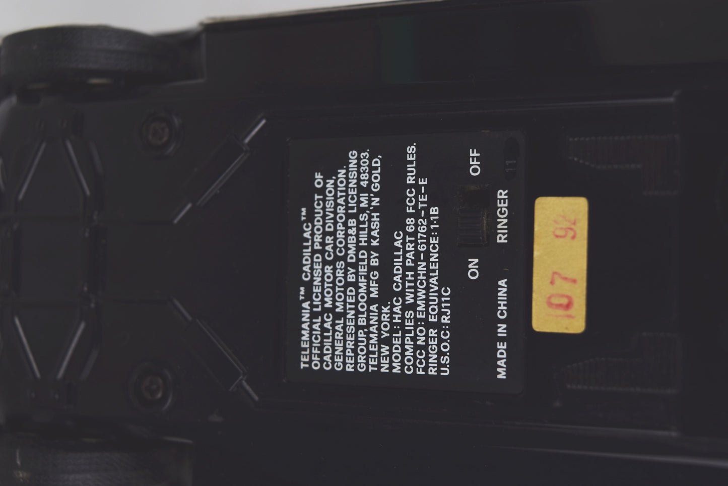 Black Cadillac Phone