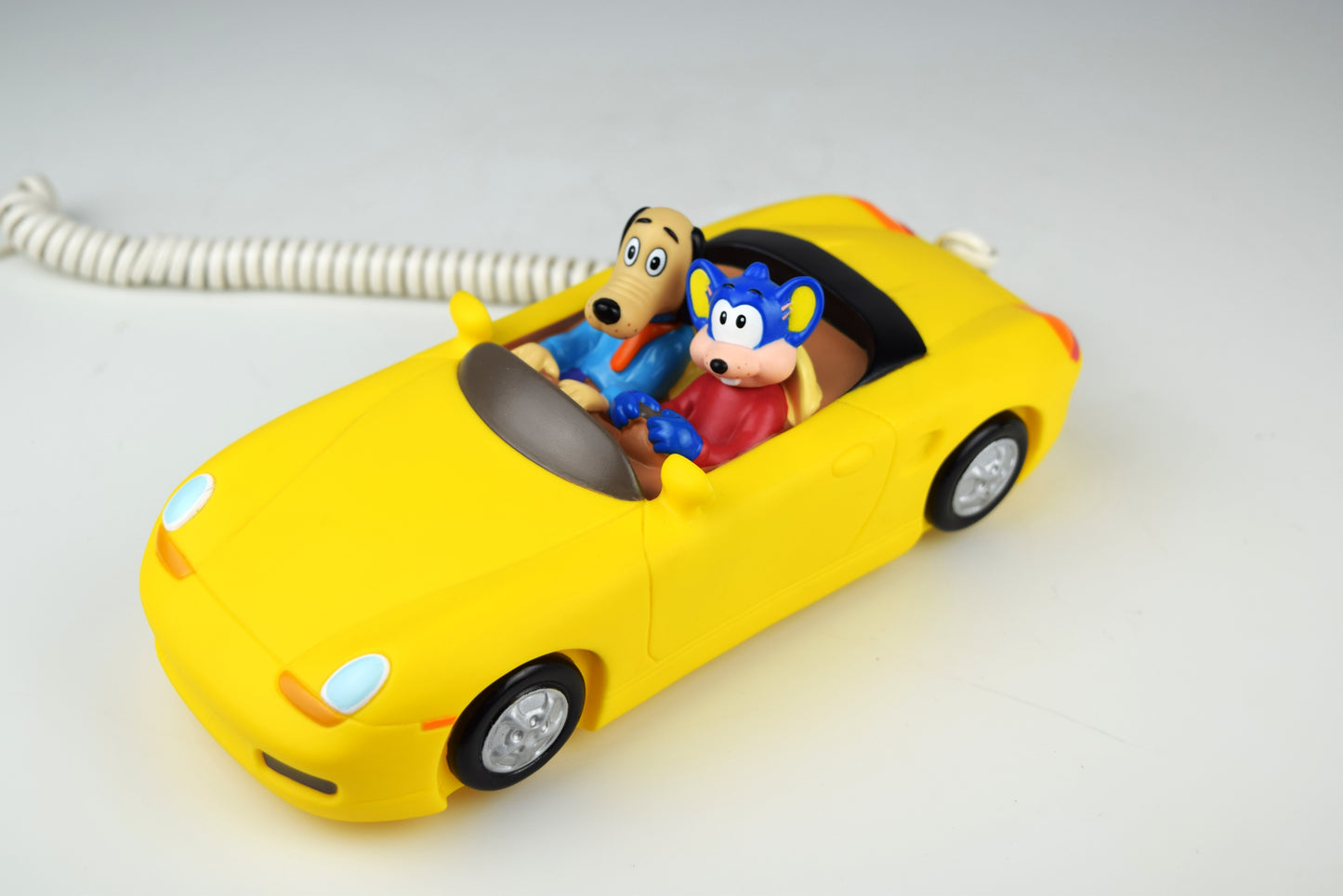 Dr Dog and Fortune Mouse Novelty Car Telephone - Yellow