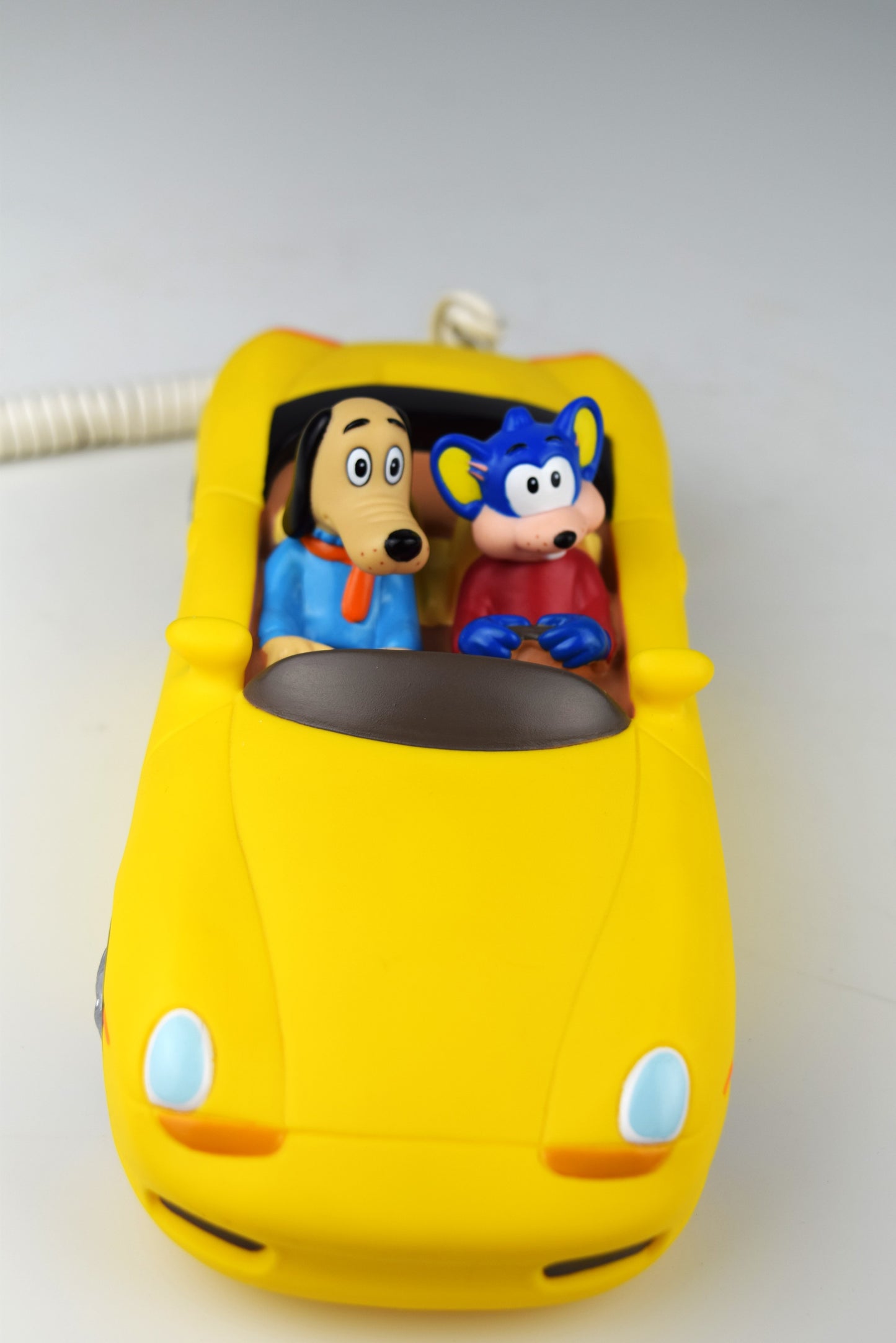 Dr Dog and Fortune Mouse Novelty Car Telephone - Yellow