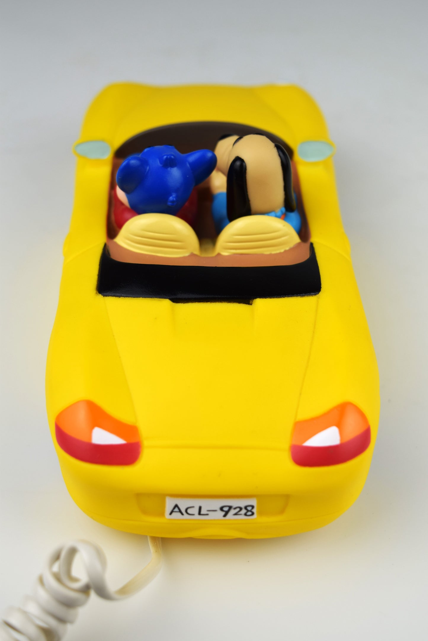 Dr Dog and Fortune Mouse Novelty Car Telephone - Yellow