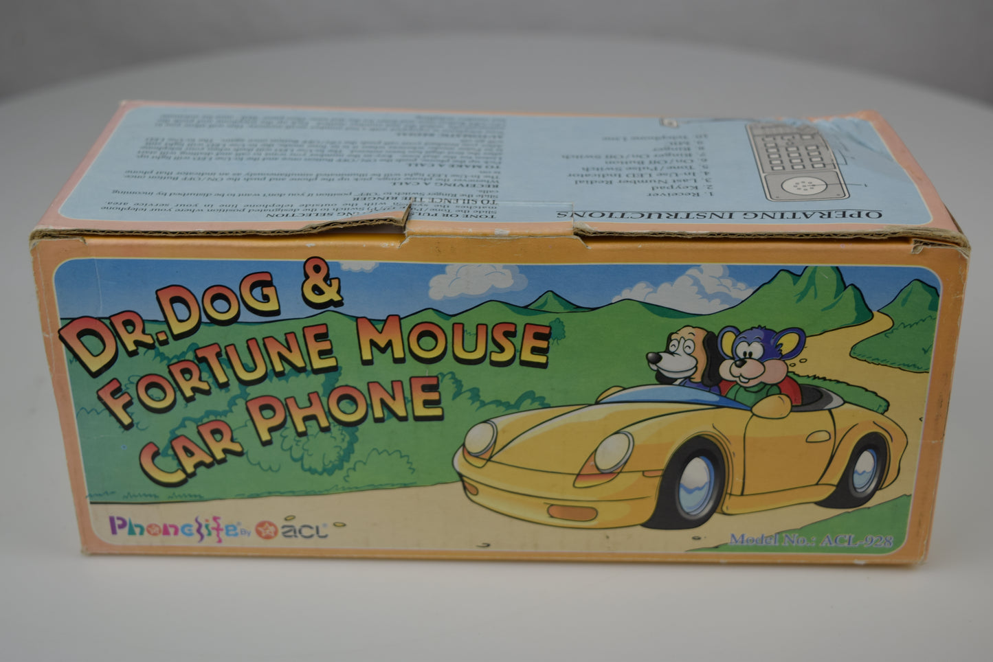 Dr Dog and Fortune Mouse Novelty Car Telephone - Yellow