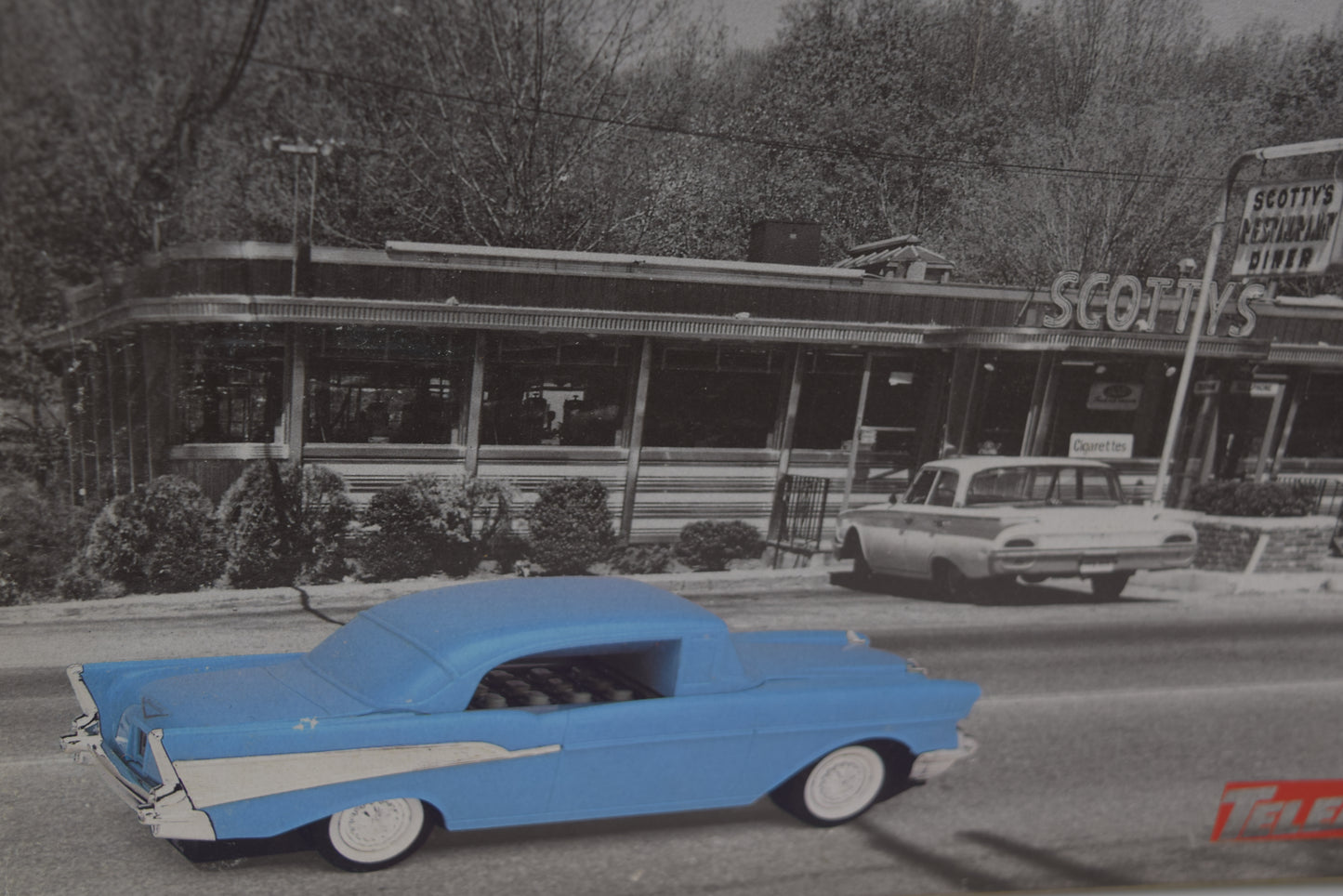 Blue 57 Chevy Novelty Phone