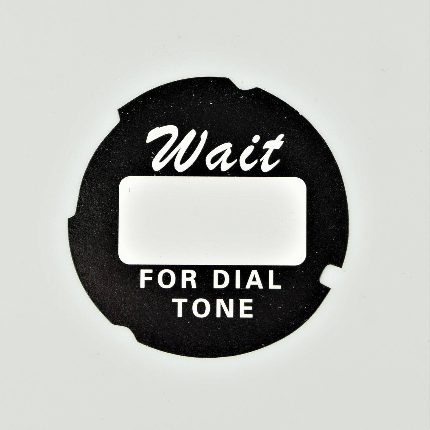 Automatic Electric Dial Card - Script - Black