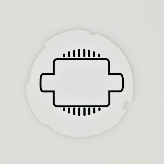 Automatic Electric Dial Card - White Square