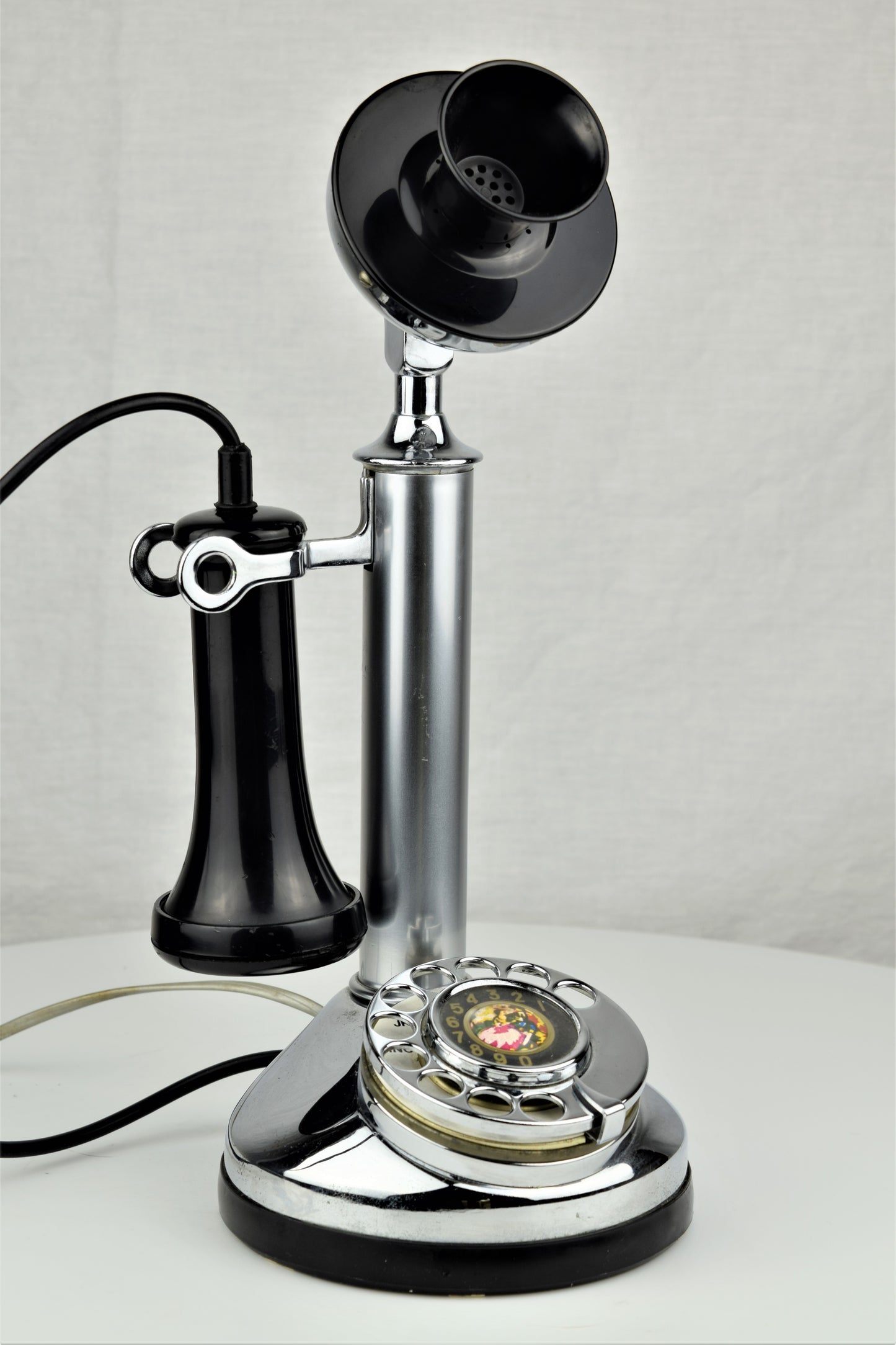 Chrome Candlestick Telephone