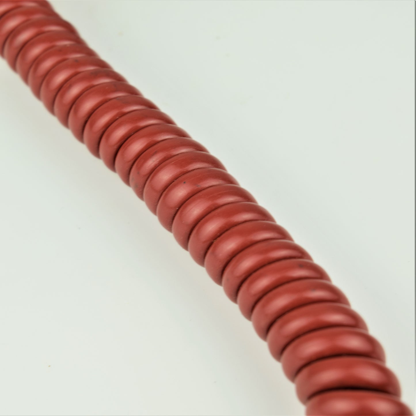 Cord - Handset - Cherry Red - Hardwired Curly - 4 Conductor - Spade Terminations