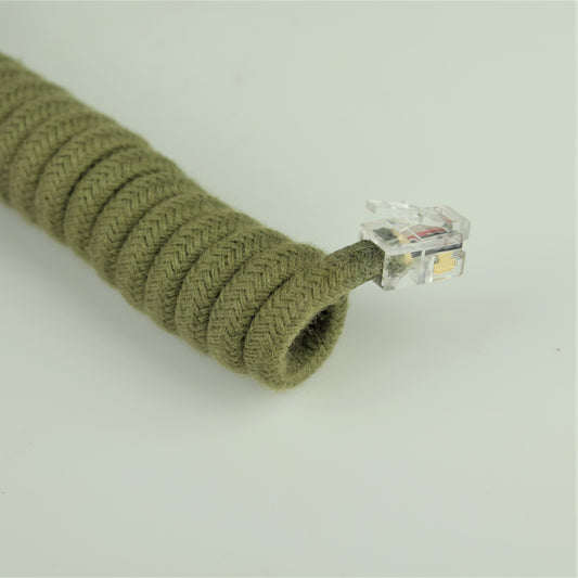 Cloth Covered Cord - Curly - Modular