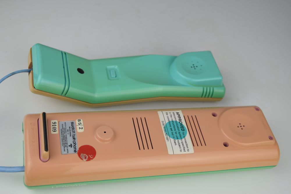 Swatch Twin Phone - Green and Pink