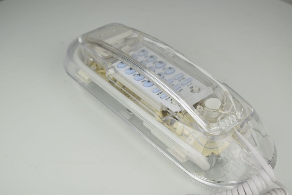 Transparent Deskphone with Neon Light