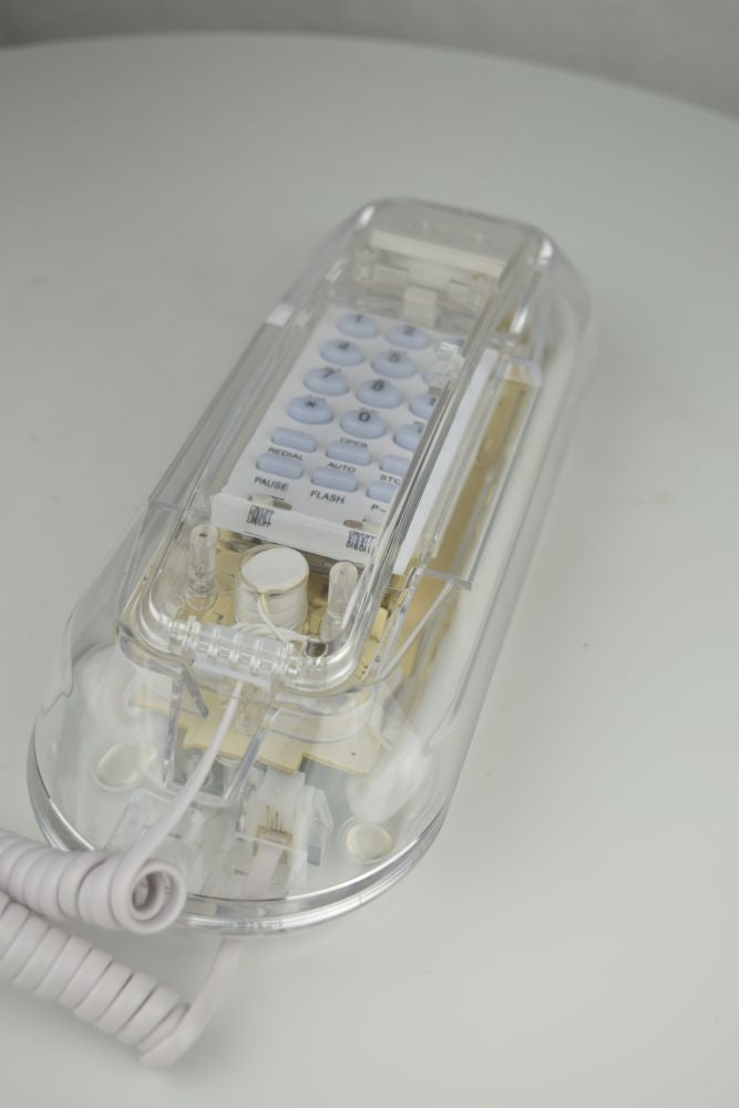 Transparent Deskphone with Neon Light