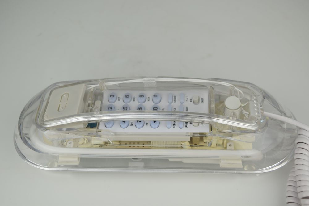 Transparent Deskphone with Neon Light