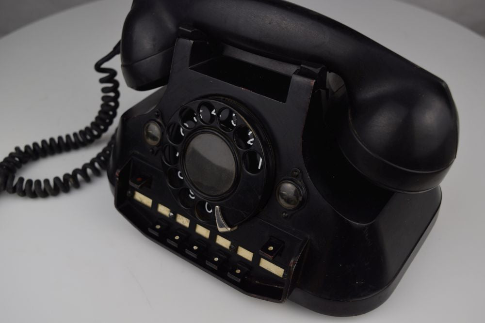 European 4 Line Rotary Dial Office Phone