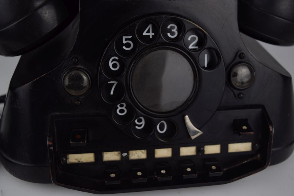 European 4 Line Rotary Dial Office Phone