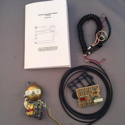 Network Upgrade Kit - Handset Style Phones - Black Vinyl Cords with Wiring Instruction Book