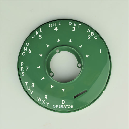Automatic Electric Dial Bezel - Green - White Letters - Alphanumeric