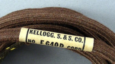 Cord- Subset - Cloth -3 Conductor- Brown - NOS OEM, EQUIV TO KELL F640D,FOR 700/725/900A/925A