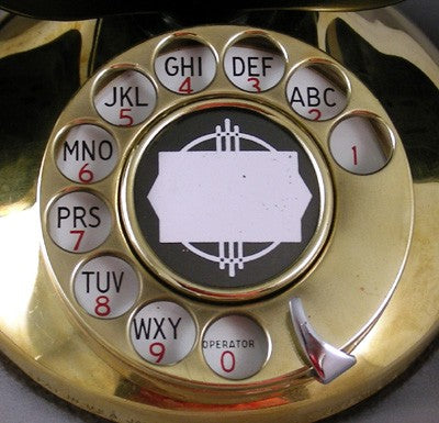 Reproduction Petite Desk Telephone - Brass Version