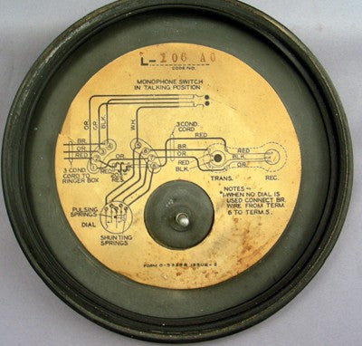 Automatic Electric Type 1a Deskphone with Brass Trim