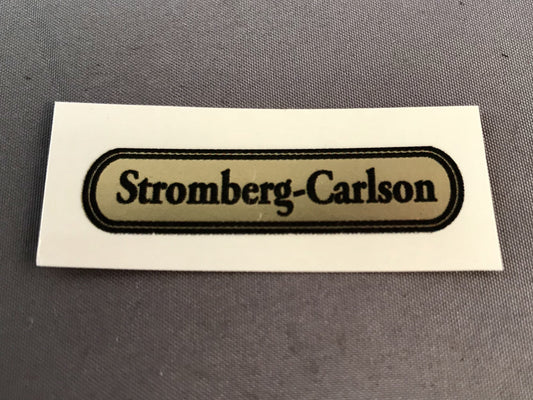 Water Decal - Stromberg-Carlson - 3/8"x1.5"