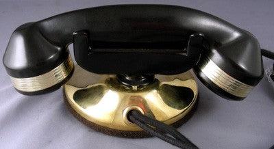 Reproduction Petite Desk Telephone -  Brass Version