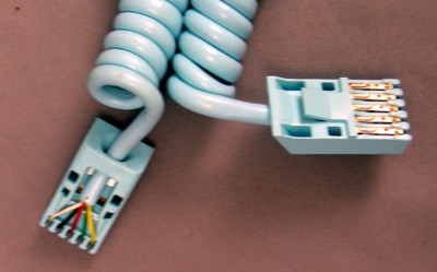 Cord - Handset - Aqua Blue - Choose your length