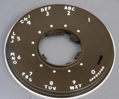 Western Electric 500 Series Dial Faceplate - Brown