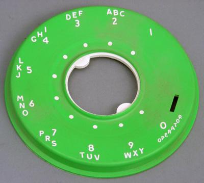 Western Electric 500 Series Dial Faceplate - Lime