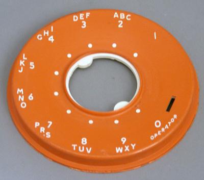 Western Electric 500 Series Dial Faceplate - Orange