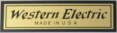 Water Decal - Western Electric - Long