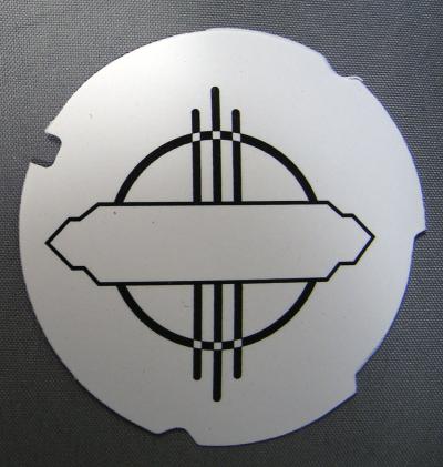 Automatic Electric Dial Card - White Circle
