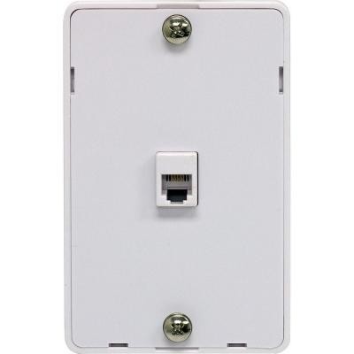 Wall Mountable Modular Wall Jack - White