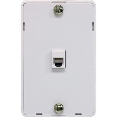 Wall Mountable Modular Wall Jack - White