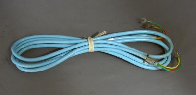 Cord - Line - Aqua Blue - Round - Vinyl - 6 feet - 3 or 4 conductor - Spade to Spade