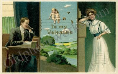 Valentines Day Greetings Postcard