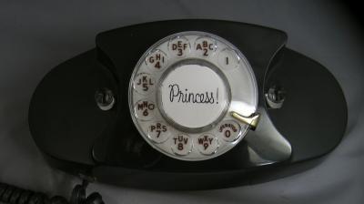 702 - Elusive Charcoal Princess Phone