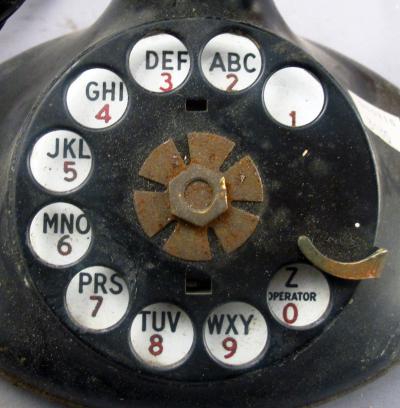 Small Wood Wall Phone - As is